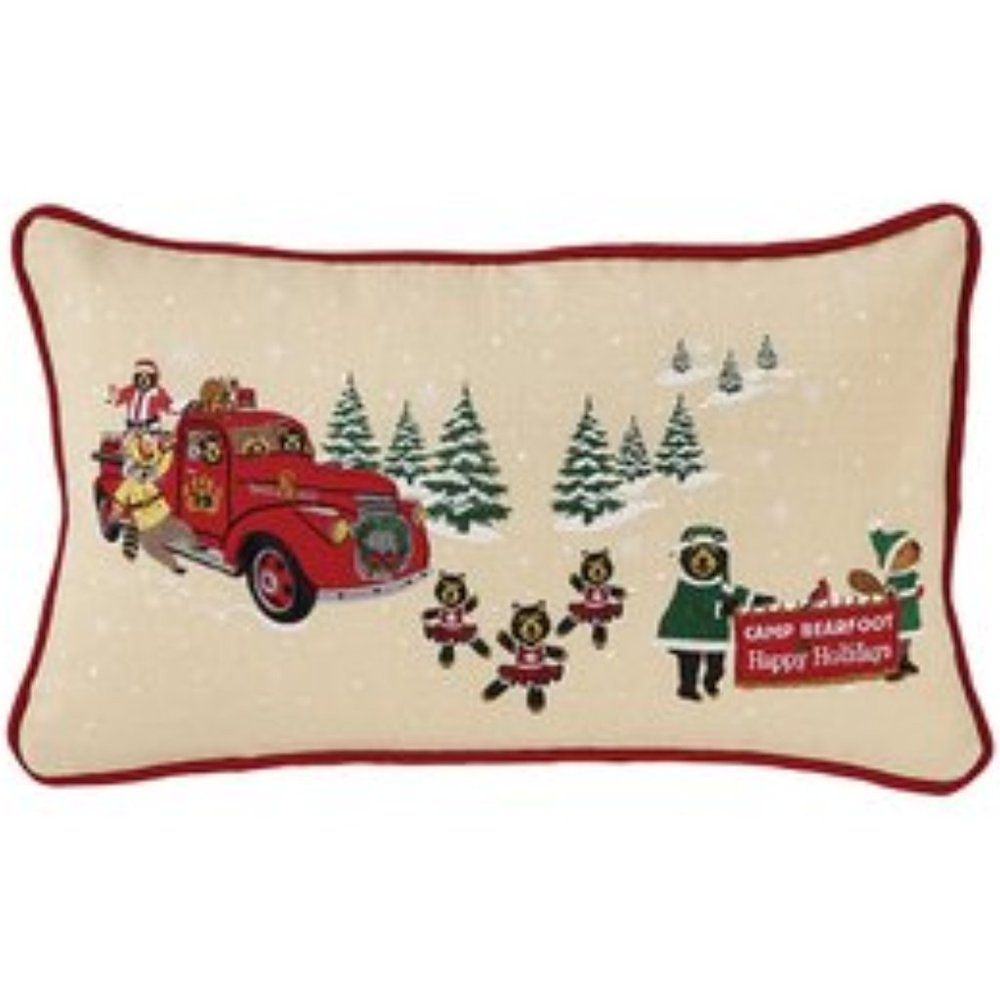 New PARK DESIGN Christmas Bear Pillow Cover